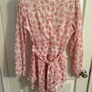 Floral Pink Midi Dress